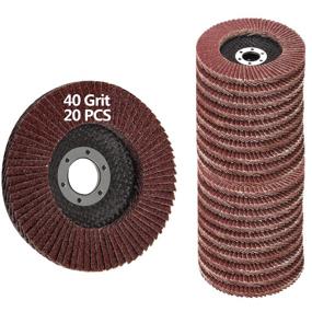 img 3 attached to 💯 High-Quality Flap Discs 20 PCS 4.5 Inch - 40 Grit Grinding Discs, Assorted Sanding Grinding Wheels with Aluminum Oxide Abrasives - Grinder disc for Optimal Results