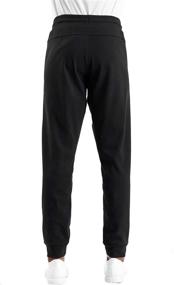 img 1 attached to GYM PEOPLE Loose Fit Sweatpants Lined Black