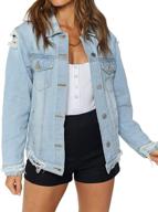 just quella jacket oversized distressed women's clothing logo