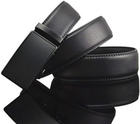 img 3 attached to 👔 SIAELT Genuine Automatic Adjustable Men's Belts – Ratchet Style Accessories