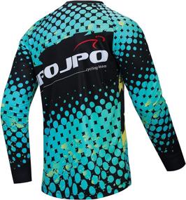 img 3 attached to 🚴 JPOJPO Men's Long Sleeve Cycling Jersey MTB T Shirt for Youth Off-Road Motorcycle, Anti-UV Bicycle Apparel