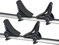 🚣 rhino-rack nautic 570 series kayak/canoe carrier: secure transport with tie down straps & rapid buckle protectors logo