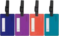 🧳 stylish and practical travelon assorted color luggage tags – must-have travel accessories logo