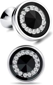 img 4 attached to 🐱 Cat Eye Cufflinks C051 - Exquisite Jewels