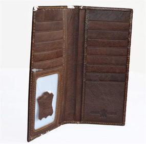 img 2 attached to 👛 Premium Western Concho Leather Bifold Wallet: Stylish and Functional