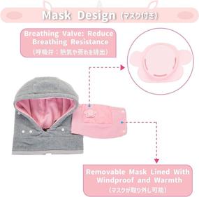 img 2 attached to 🧣 Azarxis Balaclava Fleece Windproof Children's Accessories for Cold Weather