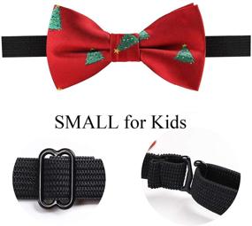 img 1 attached to 🎄 Alizeal Snowflake Pre Tied Christmas Boys' Accessories - Background and More!
