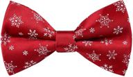 🎄 alizeal snowflake pre tied christmas boys' accessories - background and more! logo