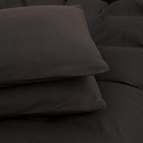 img 2 attached to 🛏️ Превосходное постельное белье, одеяло для двуспальной кровати, черное, размер Queen | Набор одеял для кровати Queen с застежкой на молнии - 3 штуки (90x90 дюймов)