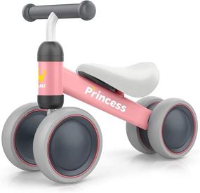 img 4 attached to Ultimate 1 Year Old Girl Gift: Balance Bike | Train Your Baby from Standing to Running | Ideal 1st Birthday & Pre-School Bike Toy