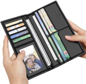 img 1 attached to 💼 LAORENTOU Authentic Leather Wallet Holder for Men: Essential Wallets, Card Cases & Money Organizers