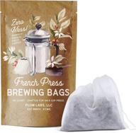 ☕ the ultimate french press brewing bags - 50 convenient fine mesh disposable coffee filters for enhanced french press coffee making - ideal for mason jar cold brew, beer hops, tea, 6"x4" white logo