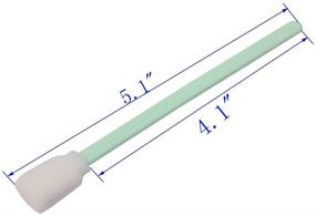 img 3 attached to 🧼 50pc 5.1" Square Rectangle Foam Cleaning Swab Sticks - Ideal for Solvent Format Inkjet Printer Roland Optical Equipment