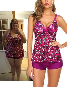 img 3 attached to 👙 Logeri Tankini Swimsuit Pieces: Women's Swimwear in Swimsuits & Cover Ups