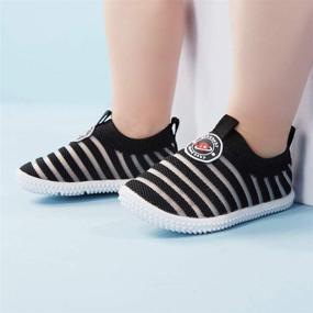 img 2 attached to 👟 Non-Slip Infant Sneakers: Baby Shoes for Boys & Girls, 6-24 Months - Perfect First Walkers