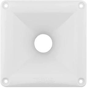 img 1 attached to DS18 PRO-H44 White Universal Square Driver Tweeter Horn Body Easy Twist On/Off Installation