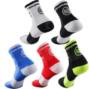 img 4 attached to Xcompression Men's Breathable Sport Socks for Cycling and Running, Compression Socks Sizes 6-11