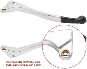 img 2 attached to 🔧 High-Quality Motoparty Handle Clutch Brake Lever Set for Honda XL175 CM185 XL185 XR185 XR250 CL200 CM200 CB250 TL250 CM250 CR250 MR250 MT250 SL350 Lever