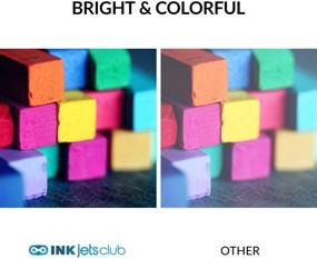 img 1 attached to 🖨️ Совместимый картридж InkjetsClub замены 902XL для струйных принтеров HP 902: OfficeJet Pro 6968 6978 6958 - 4 пакета (черный, голубой, пурпурный, желтый) чернила для принтера