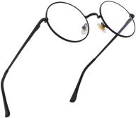 ranhuu blue light blocking round metal frame glasses: circle john lennon style computer eyeglasses - protect your eyes now logo