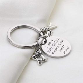 img 2 attached to KUIYAI Hair Stylist Keychain: Embrace Your Superpowers in Style!