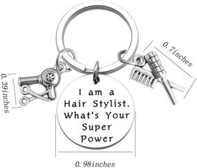 img 3 attached to Брелок для ключей Hair Stylist KUIYAI: Объявите о своих суперспособностях со стилем!