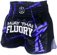 🩳 fluory muay thai shorts: xs-4xl sizes, colorful boxing shorts for men, women & kids logo