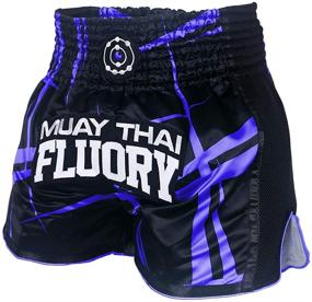 img 4 attached to 🩳 FLUORY Muay Thai Shorts: XS-4XL Sizes, Colorful Boxing Shorts for Men, Women & Kids