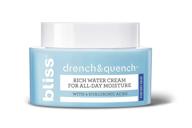 drench & quench hydrating water cream - all day moisturizer for dry skin, 4 hyaluronic acids & ceramides, clean formula, fragrance-free, paraben-free, cruelty-free, vegan, 1.7 fl oz logo