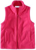 littlespring little fleece vests zipper logo