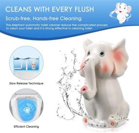 img 3 attached to 💧 Ceramic Automatic Toilet Bowl Cleaner - 2000 Flushes, Ideal for Homes, Hotels, Malls, Hospitals, Schools, and Luxurious Establishments