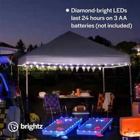 img 2 attached to 🌟 Brightz Canopybrightz LED Light Rope for Canopy and Umbrellas, White - 40-Foot Ultra Bright White LED Light String - Battery Powered Light - Colorful String Lights for Parties, Events, and Tailgating