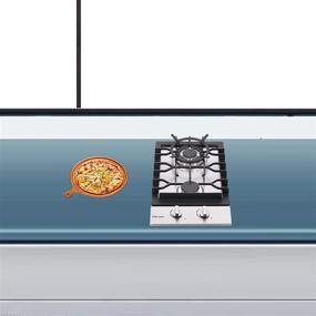 img 1 attached to 🔥 Top-rated 12" Dual Fuel Gas Cooktop: 2 Sealed Burners, Stainless Steel Drop-In Stove - DM223-SA01AZ