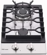 🔥 top-rated 12" dual fuel gas cooktop: 2 sealed burners, stainless steel drop-in stove - dm223-sa01az logo