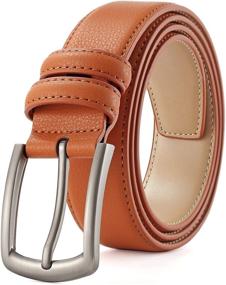 img 4 attached to Stylish and Sophisticated: CLUBBELTS Genuine Leather Single Classic Men's Accessories