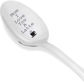 img 3 attached to ☕ Engraved Spoon Gift for Mom - Love You A Latte with Cup Design - Birthday, Mother's Day, Women's Gifts - Cute and Thoughtful Present