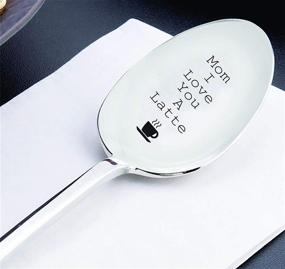 img 2 attached to ☕ Engraved Spoon Gift for Mom - Love You A Latte with Cup Design - Birthday, Mother's Day, Women's Gifts - Cute and Thoughtful Present