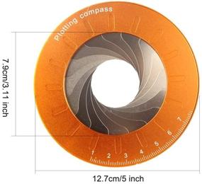 img 1 attached to PUXING Adjustable Flexible Rotary Aluminum Alloy Circle Drawing Tool - High Precision Diameter Circle Template for Drafting, Designer Woodworking