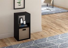 img 1 attached to 🔲 Versatile and Stylish ClosetMaid 4540 Open Back 2-Cube Storage Organizer in Sleek Black