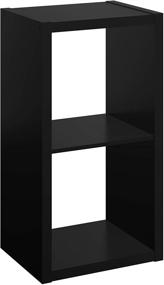 img 4 attached to 🔲 Versatile and Stylish ClosetMaid 4540 Open Back 2-Cube Storage Organizer in Sleek Black