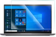🖥️ premium 15.6" laptop screen protector - tempered glass for hp/dell/asus/sony/samsung/lenovo/acer/msi/lg/razer blade 15.6" 16:9 laptops, anti fingerprint, bubble free - 9h hardness (13 9/16" x 7 5/8") logo