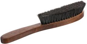 img 2 attached to 🧹 Home-it Hat Brush: Premium 100% Horse Hair Bristles for a Superior Clean & Good Grip - Hardwood Handle