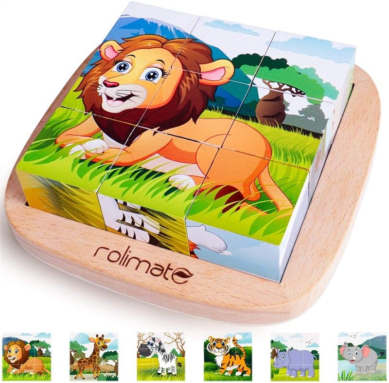 rolimate educational preschool wooden jigsaw 로고