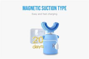 img 1 attached to U-Shaped Ultrasonic Kids Electric Toothbrush, Automatic Toddler Toothbrush with Cute Modeling Design; Ideal for Children aged 2-8 Years Old...