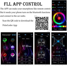 img 1 attached to 🚗 PolarLander 1 Din Блютуз магнитола для автомобиля: Голосовое управление, свободное от рук звонки и полноценный мультимедийный опыт с съёмной передней панелью, RDS, MP3, USB и AUX вход, AM / FM приёмником и яркой полноцветной подсветкой.