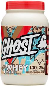 img 3 attached to 👻 Ghost 100% Whey Protein Milk Chocolate, 2 Pound: Boost Your Fitness Goals with this High-quality Supplement