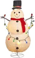 kurt adler 48-inch lighted collapsible snowman: a festive delight! logo