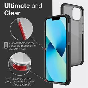 img 1 attached to Raptic Clear Case Compatible with iPhone 13: Anti-Yellow Slim Cover, Shock Absorbing & Scratch Resistant Protective Case (Smoke)