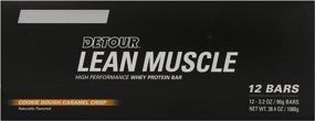 img 1 attached to 🍪 Батончик Detour Lean Muscle Whey Protein - Куки-до под карамельно-хрустящим суфле, 3,2 унции (упаковка из 12 штук)