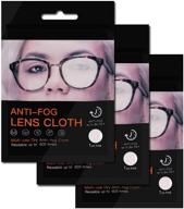 mafenly microfiber anti-fog glasses cleaning cloth 3 pack - lens wipes for all electronic equipment screens - anti-fog cloth set for crystal clear vision logo